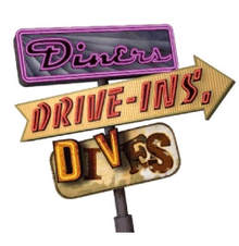 The Diners, Drive-Ins and Dives logo.