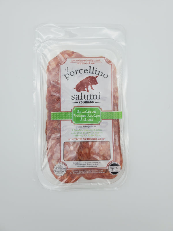 Saucisson Basque Salami, Sliced